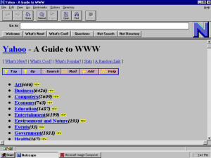 Netscape 1.0 - Click here to see full-size screenshots